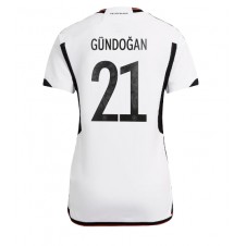 Tyskland Ilkay Gundogan #21 Hjemmedrakt Kvinner VM 2022 Kortermet